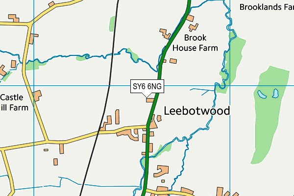 SY6 6NG map - OS VectorMap District (Ordnance Survey)