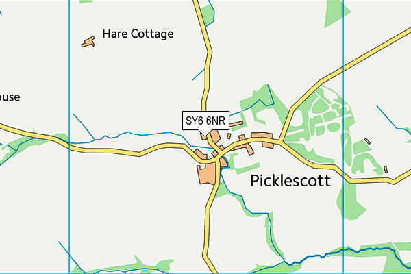 SY6 6NR map - OS VectorMap District (Ordnance Survey)