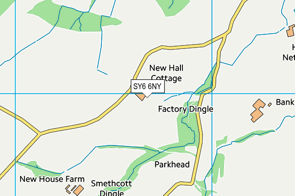SY6 6NY map - OS VectorMap District (Ordnance Survey)