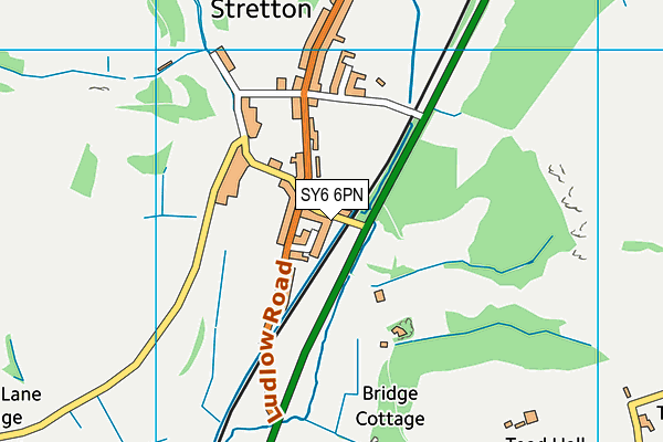 SY6 6PN map - OS VectorMap District (Ordnance Survey)