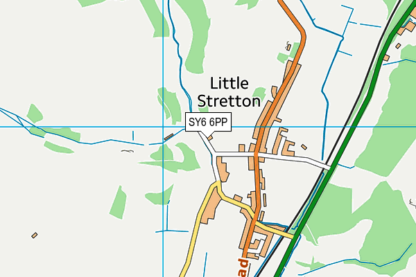 SY6 6PP map - OS VectorMap District (Ordnance Survey)