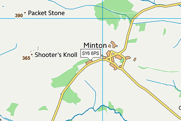 SY6 6PS map - OS VectorMap District (Ordnance Survey)