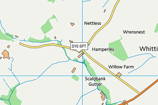 SY6 6PT map - OS VectorMap District (Ordnance Survey)