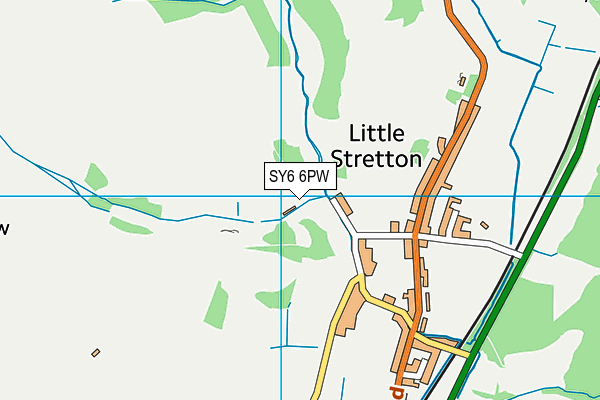 SY6 6PW map - OS VectorMap District (Ordnance Survey)