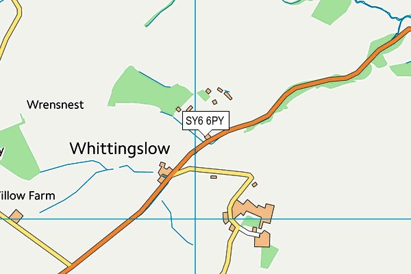 SY6 6PY map - OS VectorMap District (Ordnance Survey)