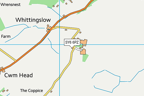 SY6 6PZ map - OS VectorMap District (Ordnance Survey)