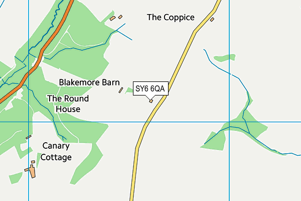 SY6 6QA map - OS VectorMap District (Ordnance Survey)