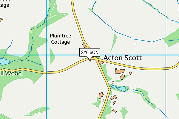 SY6 6QN map - OS VectorMap District (Ordnance Survey)