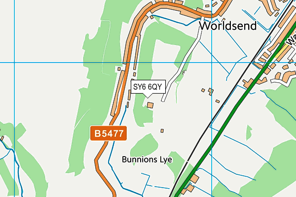 SY6 6QY map - OS VectorMap District (Ordnance Survey)