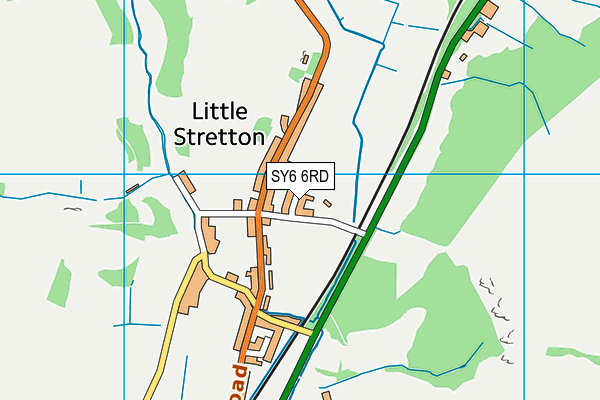 SY6 6RD map - OS VectorMap District (Ordnance Survey)