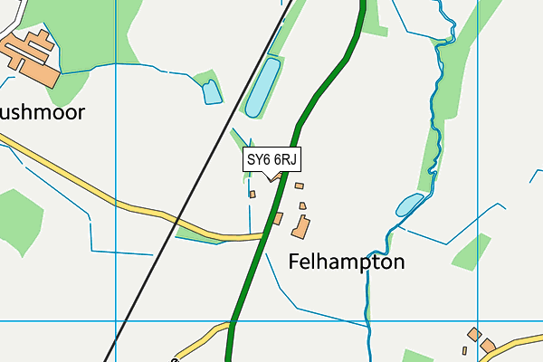 SY6 6RJ map - OS VectorMap District (Ordnance Survey)