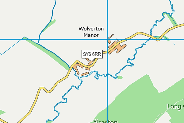 SY6 6RR map - OS VectorMap District (Ordnance Survey)