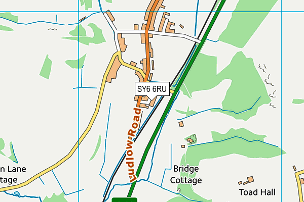 SY6 6RU map - OS VectorMap District (Ordnance Survey)