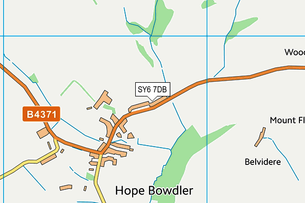 SY6 7DB map - OS VectorMap District (Ordnance Survey)