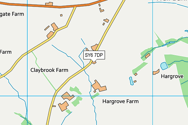 SY6 7DP map - OS VectorMap District (Ordnance Survey)