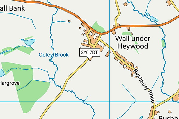 SY6 7DT map - OS VectorMap District (Ordnance Survey)