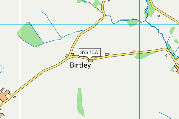 SY6 7DW map - OS VectorMap District (Ordnance Survey)