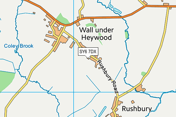 SY6 7DX map - OS VectorMap District (Ordnance Survey)