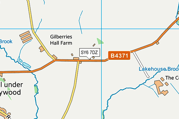 SY6 7DZ map - OS VectorMap District (Ordnance Survey)