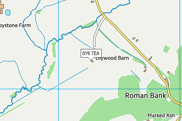 SY6 7EA map - OS VectorMap District (Ordnance Survey)