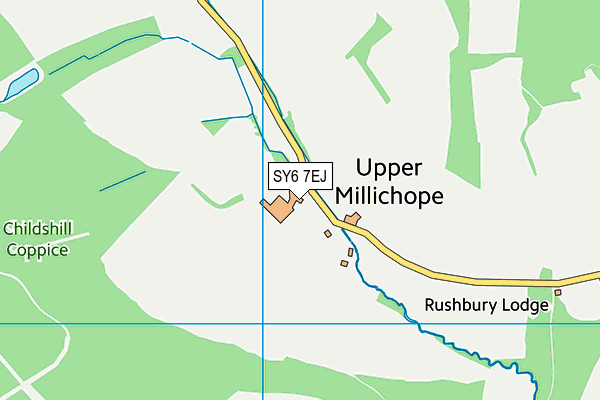 SY6 7EJ map - OS VectorMap District (Ordnance Survey)