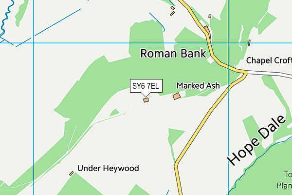 SY6 7EL map - OS VectorMap District (Ordnance Survey)