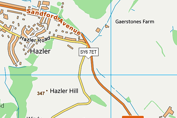 SY6 7ET map - OS VectorMap District (Ordnance Survey)