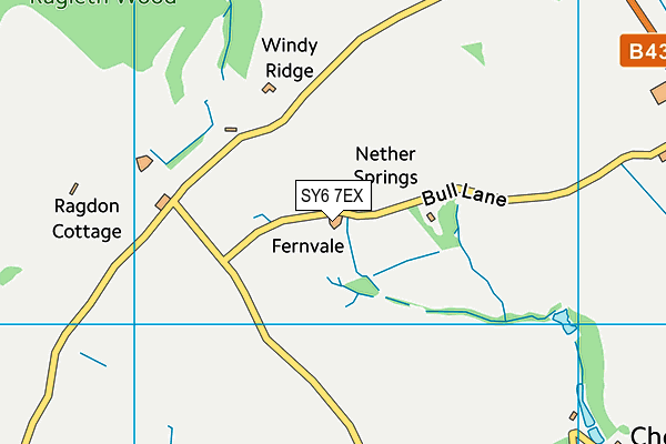 SY6 7EX map - OS VectorMap District (Ordnance Survey)