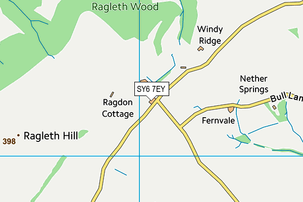 SY6 7EY map - OS VectorMap District (Ordnance Survey)