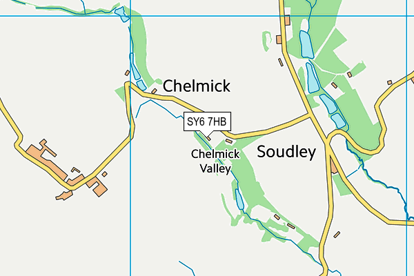 SY6 7HB map - OS VectorMap District (Ordnance Survey)