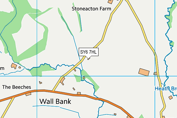 SY6 7HL map - OS VectorMap District (Ordnance Survey)