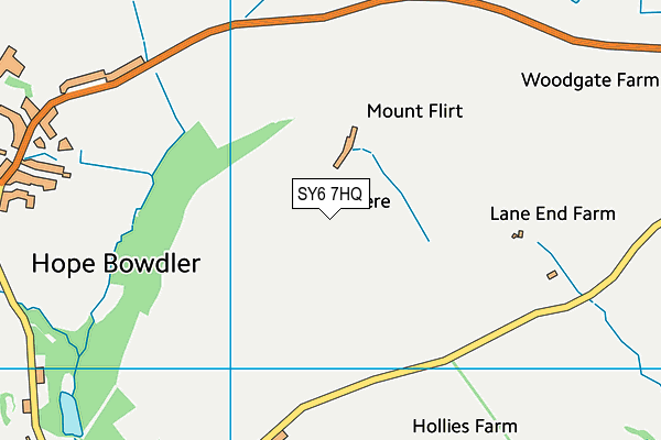 SY6 7HQ map - OS VectorMap District (Ordnance Survey)