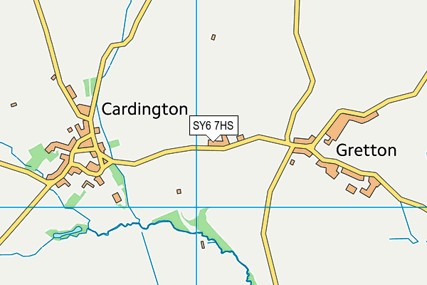 SY6 7HS map - OS VectorMap District (Ordnance Survey)