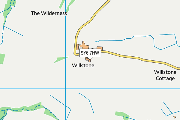 SY6 7HW map - OS VectorMap District (Ordnance Survey)