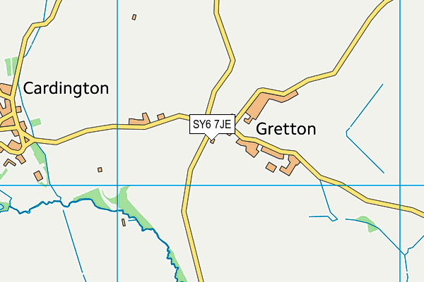 SY6 7JE map - OS VectorMap District (Ordnance Survey)