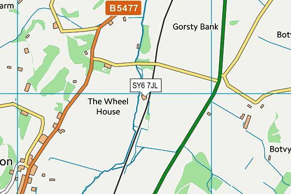 SY6 7JL map - OS VectorMap District (Ordnance Survey)