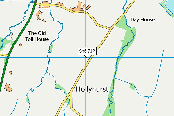 SY6 7JP map - OS VectorMap District (Ordnance Survey)