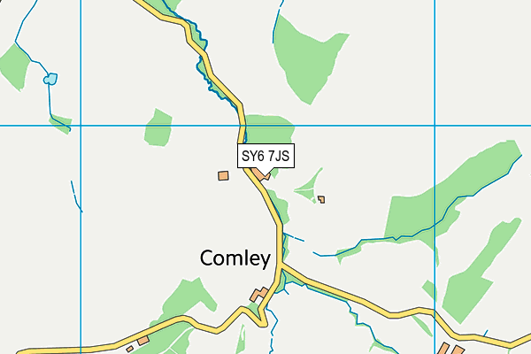 SY6 7JS map - OS VectorMap District (Ordnance Survey)