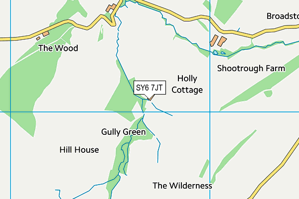 SY6 7JT map - OS VectorMap District (Ordnance Survey)