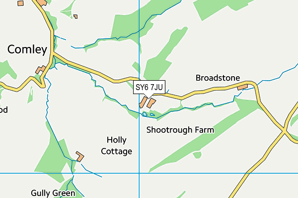 SY6 7JU map - OS VectorMap District (Ordnance Survey)