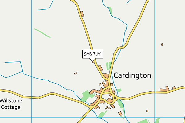 SY6 7JY map - OS VectorMap District (Ordnance Survey)