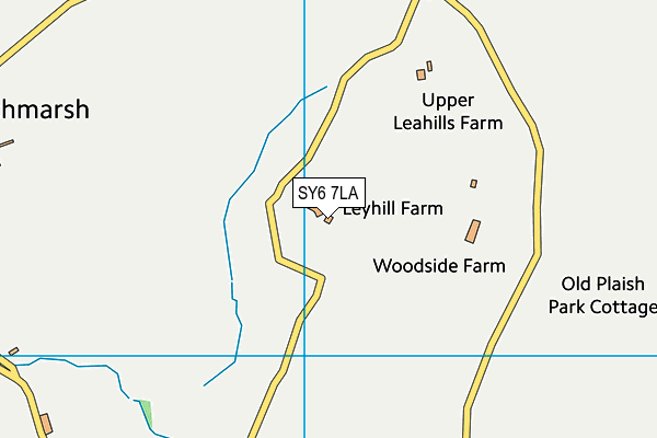 SY6 7LA map - OS VectorMap District (Ordnance Survey)