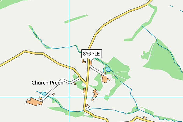 SY6 7LE map - OS VectorMap District (Ordnance Survey)