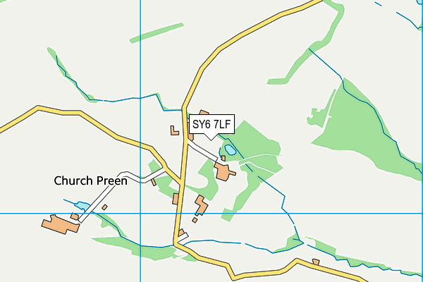 SY6 7LF map - OS VectorMap District (Ordnance Survey)