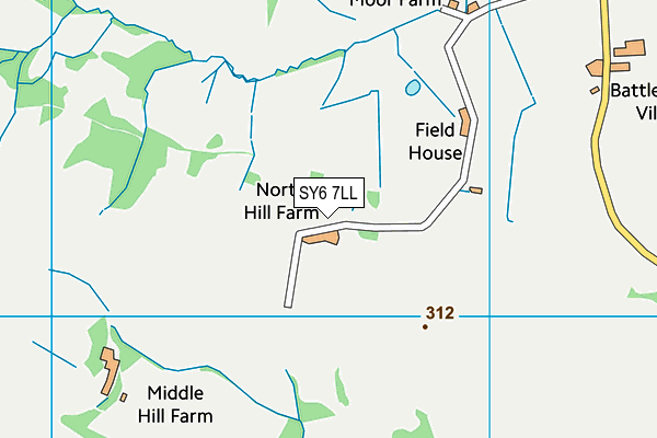 SY6 7LL map - OS VectorMap District (Ordnance Survey)