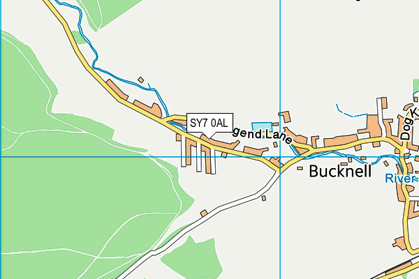 SY7 0AL map - OS VectorMap District (Ordnance Survey)