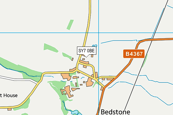 SY7 0BE map - OS VectorMap District (Ordnance Survey)