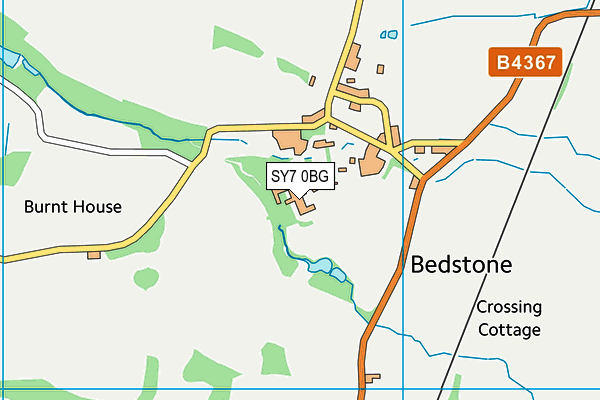 Bedstone College map (SY7 0BG) - OS VectorMap District (Ordnance Survey)