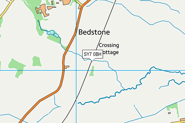 SY7 0BH map - OS VectorMap District (Ordnance Survey)