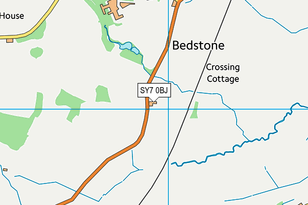 SY7 0BJ map - OS VectorMap District (Ordnance Survey)